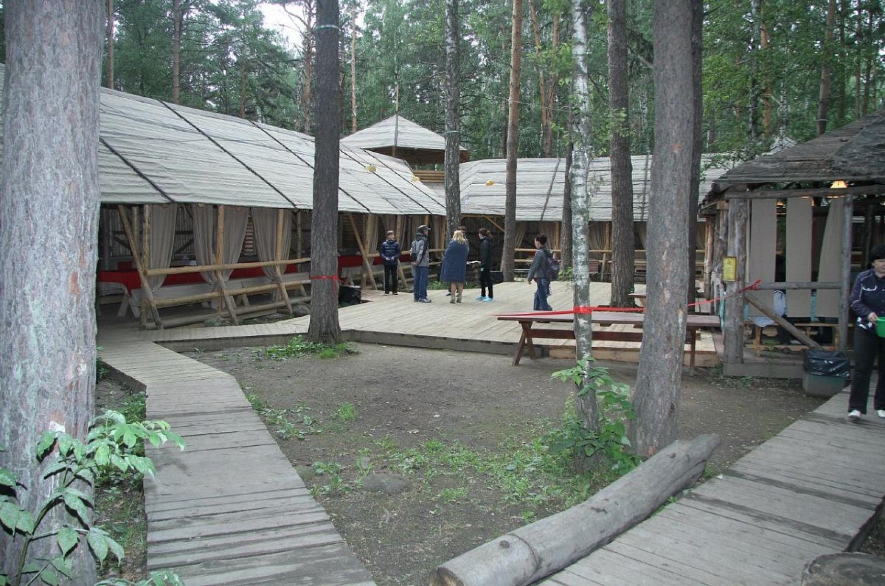 Беседка «Большая веранда «Строгановский городок» в загородном клубе  «Пески»» – фото №2