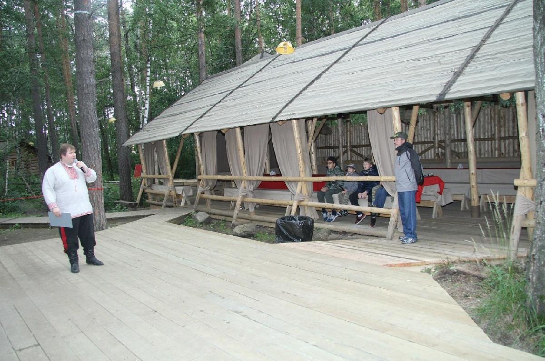 Беседка «Большая веранда «Строгановский городок» в загородном клубе  «Пески»» – фото №3