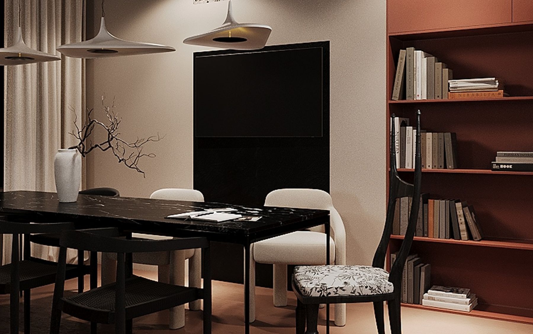 Фото Переговорная «Переговорная комната в черно-белом стиле до 8 человек» – смотри на сайте!